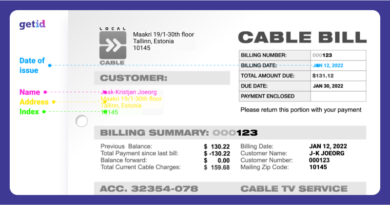 GetID cable bill check