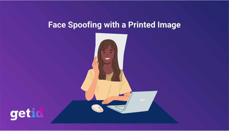Face spoofing with a printed image