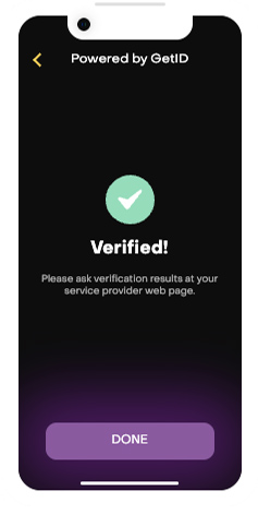 ID verification step 4. Fully verified